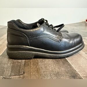 Red Wing Black Leather Work Oxfords Oil Resistant Sole‎ | Comfort Lace-Up Shoes